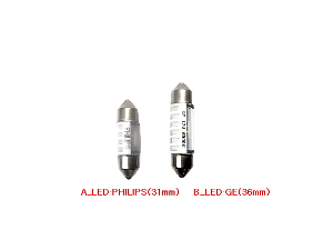 LED실내등(A_PHILIPS(31mm·소) / B_GE(36mm·중))